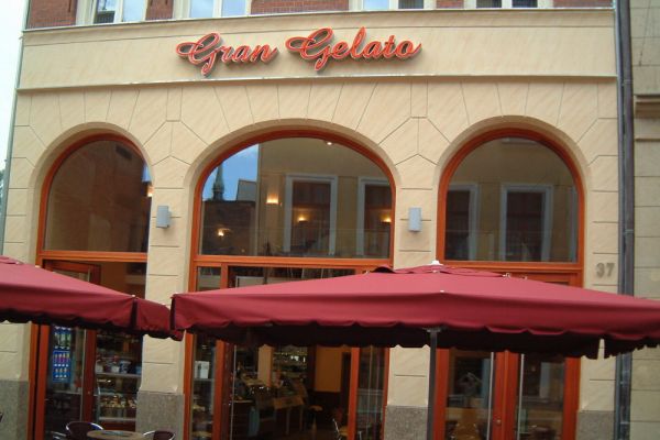 Eiscafe Gran Gelata in Zwickau - Sanierung der Fassade